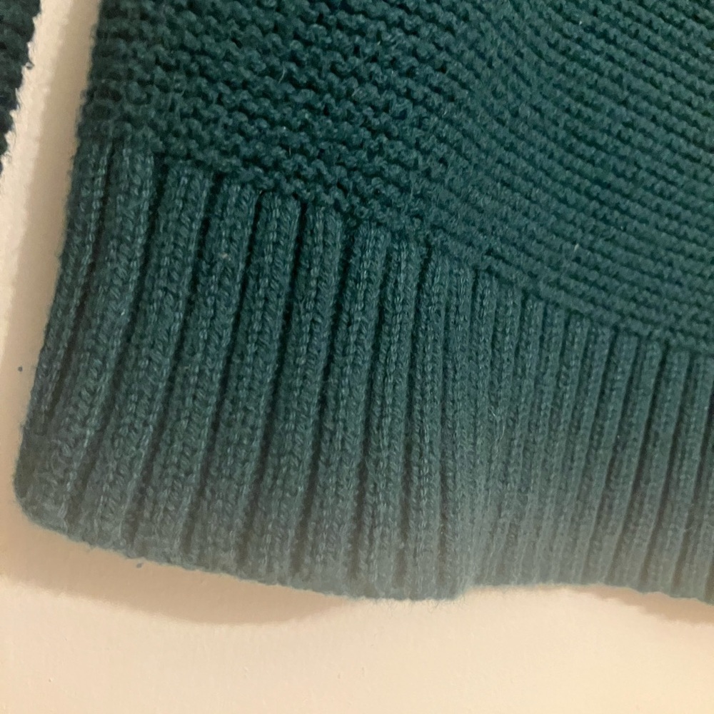 J. Crew Women's long sleeve Deep Teal knit Crew Neck Sweater XXS - Picture 5 of 8